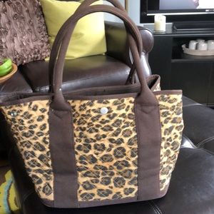 Jcrew leopard print tote